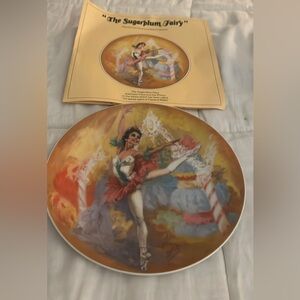 Sugarplum fairy collectible plate